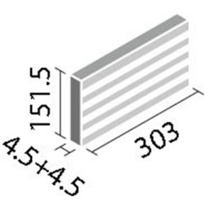 エコカラットプラス ECP-315/RAX1~RAX4 リクシル グラナスラシャ 303×151角平(レリーフ) （1ケースから販売）
