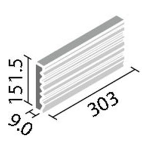 エコカラットプラス ECP-315/OAK1N~OAK4N リクシル ビンテージオーク 303×151角平（リブ面）（20枚入り1ケースから販売）