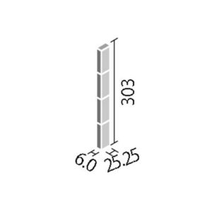 エコカラットプラス ECP-275N1/RGS1~RGS3 リクシル ラフソーン 25×75角(納まり役物)ネット張り（1ケースから販売）