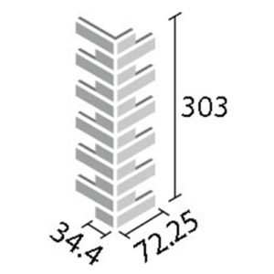 エコカラットプラス ECP-275N/90-14/PLD1~PLD2 リクシル ランド＜土もの調＞ 90°曲ネット張り（1ケースから販売）