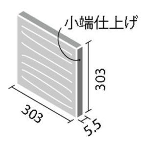 エコカラットプラス ECP-3031T/TK1N(R)~TK3N(R) リクシル たけひご 303角片面小端仕上げ(右)（1ケースから販売）