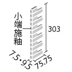 エコカラットプラス ECP-275N1/RO1~RO2 リクシル ランド＜石ハツリ面＞ 25×75角片面小端施釉(短辺)ネット張り（1ケースから販売）