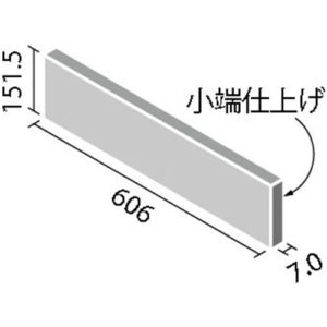 エコカラットプラス ECP-6151T/AMB1N(R)~AMB3N(R) リクシル アンティークマーブル 606×151角片面小端仕上げ（短辺）（14枚入り1ケースから販売）