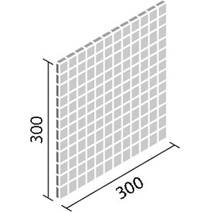 タイル IM-25P1/MTZ1~MTZ2 リクシル ミックスモザイク メタクランツ 25mm角ネット張り（1ケースから販売）