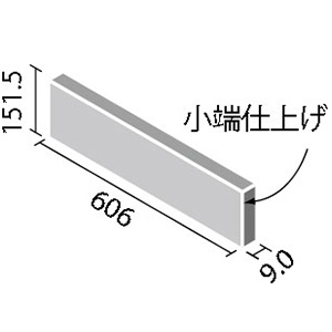 エコカラットプラス ECP-6151T/SMW1(TR)~SMW3(TR) リクシル スモークウッド 606×151角片面小端仕上げ(短辺右)（1ケース12枚入りから販売）