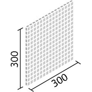 タイル IM-20P1/KLG-1~KLG-3 リクシル インテリアモザイク カレイドグレイズ 20mm角ネット張り（1ケースから販売）
