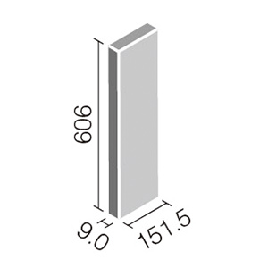 エコカラットプラス ECP-615/SMW1~SMW3 リクシル スモークウッド 606×151角平（1ケース12枚入りから販売）