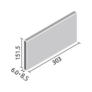 エコカラットプラス ECP-315/TNH1~TNH3 リクシル つちのは 303×151角平（1ケース24枚入りから販売）