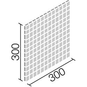 タイル IM-25P1/BYA-1~BYA-6 リクシル インテリアモザイク 美釉彩 25mm角ネット張り （1ケースから販売）