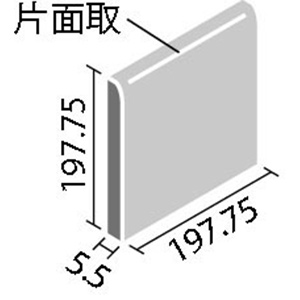 タイル RTM-2060/1N~１MN リクシル ホワイトタイルコレクションⅡ 200mm角片面取 （1ケースから販売）