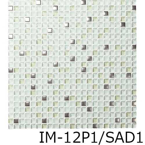 タイル IM-12P1/SAD1~SAD4 リクシル ガラスモザイク スターダスト 12角