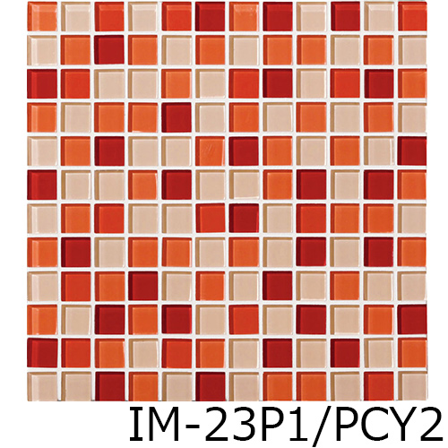 タイル IM-23P1/PCY1~PCY5 リクシル ガラスモザイク パーティーカラー