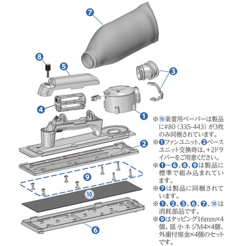 工具 334-146 ヤヨイ化学 楽雷用別販部品 集塵アダプター ブルー