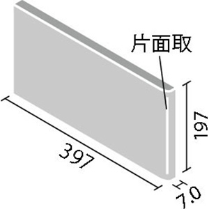 タイル ID-4260/BMA-1(R)~BMA-4(R) リクシル ビターメタル 400×200mm角片面取（短辺） （1ケースから販売）