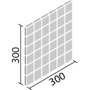 タイル IM-50P1/NY21~NY22 リクシル インテリアモザイク ニュアンス 50mm角ネット張り （1ケースから販売）