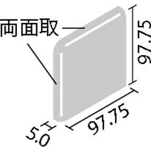 タイル LC-1065/1~10 リクシル ルシエル 100mm角両面取 （1ケースから販売）