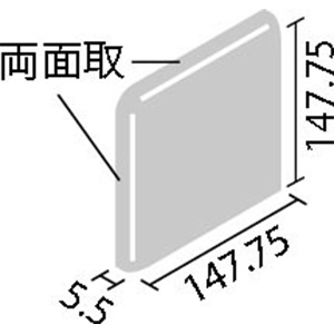 タイル LC-1565/1~10 リクシル ルシエル 150mm角両面取 （1ケースから販売）