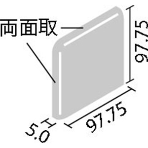 タイル CM-1065/1~7 リクシル セラマット・ネオ 100mm角両面取 （1ケースから販売）