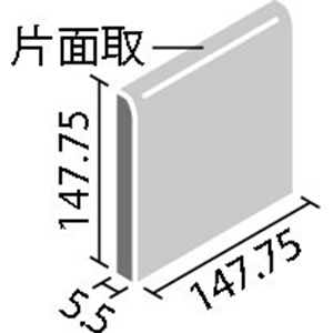 タイル LC-1560/1~10 リクシル ルシエル 150mm角片面取 （1ケースから販売）