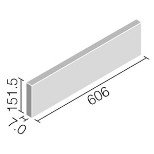 エコカラットプラス ECP-615/RGC1~RGC3 リクシル ラフセメント 606×151角平(フラット)（1ケースから販売）