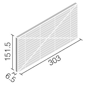 エコカラットプラス ECP-315/LNE1A~LNE5A リクシル リネエ 303×151角平(レリーフA)（1ケースから販売）