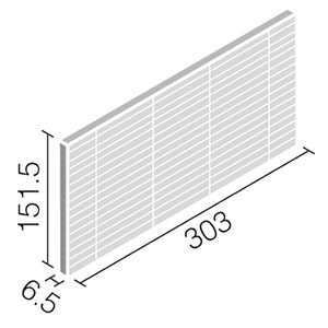 エコカラットプラス ECP-315/LNE1B~LNE5B リクシル リネエ 303×151角平(レリーフB)（1ケースから販売）