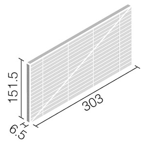 エコカラットプラス ECP-315/LNE1C~LNE5C リクシル リネエ 303×151角平(レリーフC)（1ケースから販売）