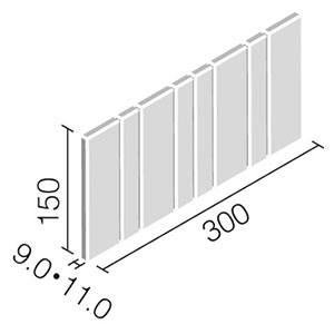 タイル FCY-RT/A1~A7 リクシル 火色結 Aタイプ 縦平ネット張り（1ケースから販売）
