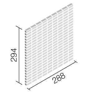 タイル DTL-1230P1/NIC-1~NIC-3 リクシル イノセントマーブル 12×30角ボーダーネット張り（1ケースから販売）