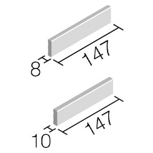 タイル FCY-35BB/B1~B7 リクシル 火色結 Bタイプ 調整用平（1ケースから販売）
