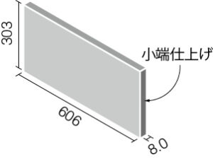 エコカラットプラス ECP-6301T/STE1A(R)~STE3A(R) リクシル サンティエ 606×303角(レリーフA)片面小端仕上げ(右) (1ケースから販売)